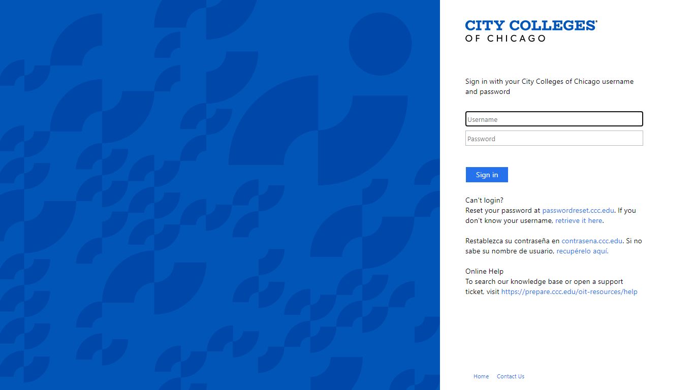 Sign In - City Colleges of Chicago